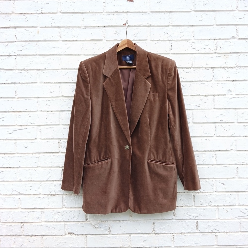 Brown Velvet Women's Blazer size 10